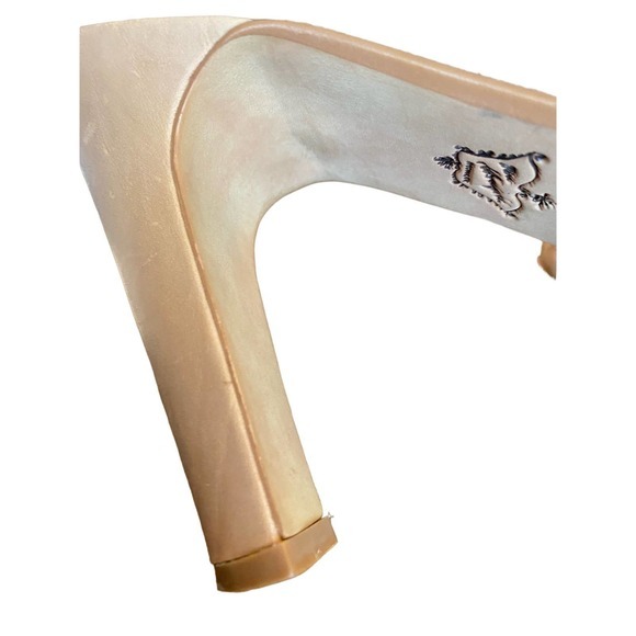 Anthropologie Miss Albright Women's Macyn Nude leather heels pumps Sz 9 - Picture 8 of 9
